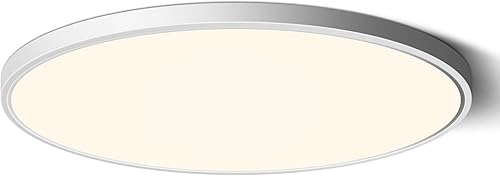 Miniatura 8 de Lámpara LED de techo empotrada, blanco neutro 4000 K, 12 pulgadas, 24 W (equivalente a 240 W), 3200 lm, lámpara de techo moderna de 0.94 pulgadas de