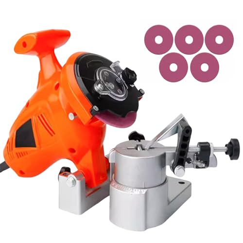 Afilador de Cadena eléctrico de 220 V, Amoladora de Cadena de 8400 RPM con 5 muelas abrasivas, Compatible con Todas Las motosierras para un Mantenimiento eficiente de la Cadena.