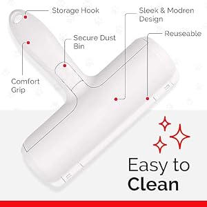 Pet Hair Removal Tool - Lint Remover for Pet - Reusable Roller Brush for Carpet, Couch, Car, Furniture, Clothes, Bedding - Portable Multi Surface Fur Removal Tool Pet Hair Removal Tool – Lint Remover for Pet – Reusable Roller Brush for Carpet, Couch, Car, Furniture, Clothes, Bedding – Portable Multi Surface Fur Removal Tool