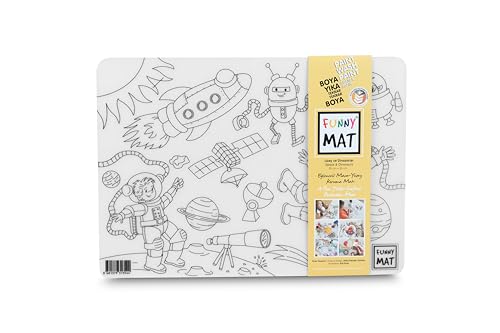 Funny Mat Space & Dinosaurio, 25 x 35 cm