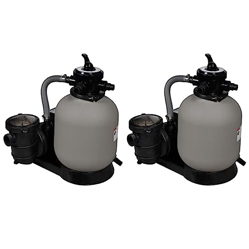 Genérico Bombas de Filtro de Arena 2 Unidades 600 W 17000 l/h,Casa y jardín,Piscina y SPA,Accesorios para Piscinas y SPA,Filtros para Piscinas y SPA,Multicolor,33.4 kg,277090
