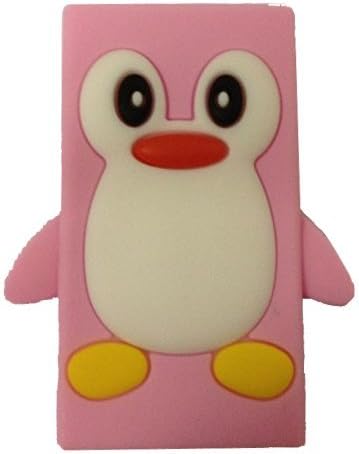 My8 New Lovely Penguin Silicone Rubber Soft Case Protector Cover Shell Fit for Apple iPod Nano 7 (Pink)