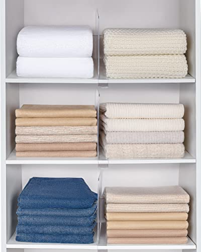 Zorcor Clear Acrylic Shelf Dividers, Closets Shelf And Closet Separator For Organization In Bedroom, Kitchen And Office Shelves (6 Pack) #TOP5