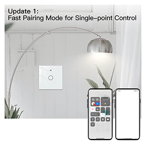 Interrupteur intelligent WiFi 2 boutons commande lumière prise murale noire - 3
