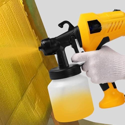 Image of AMAZON BRAND - Electric Paint Spray Gun 650W HVLP High Pressure Paint Sprayer Machine with 800ml Container, Adjustable Nozzle & Flow Control, Portable Spray Gun for Wall, Furniture, Car & Home Painting - RED