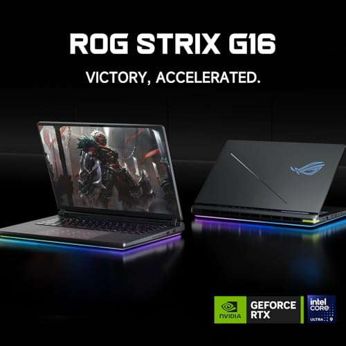 Image of ASUS ROG Strix G16 RTX 5080 Gaming Laptop, 16 inch ROG Nebula WQXGA (2560 x 1600) 240Hz /3ms 500 nits Display, Intel Ultra 9 275HX, NVIDIA RTX 5080, 64GB DDR5 RAM, 1TB SSD, Bundle with HyperX Cloud Headset
