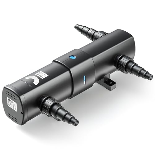 SunSun CUV-236 Stérilisateur Clarificateur de bassins ou d’étang - débit Max. de 6000 l/h - avec Lampe Rayons UV-C 36 W - pour Poissons et Plantes Aquatiques -...