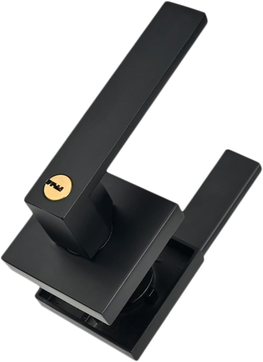 Door Knob Lock Aluminum Alloy Privacy Handle Lock for Front Install Deadbolt