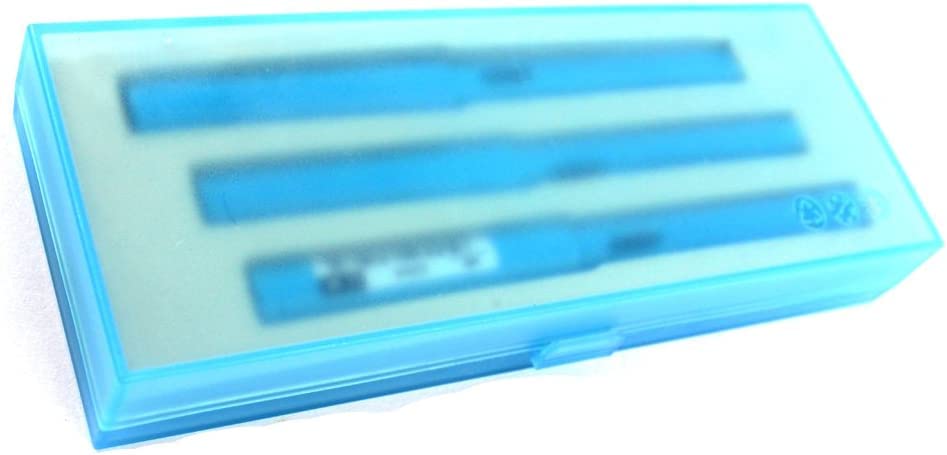 Stifte, Gelschreiber, Kugelschreiber, 3 Stück Kunststoffstifte, 1 Stück Füllfederhalter, 1 Stück feine Feder und 1 Stück Tintenroller mit Stiftbox – Gelb (Farbe: Himmelblau)