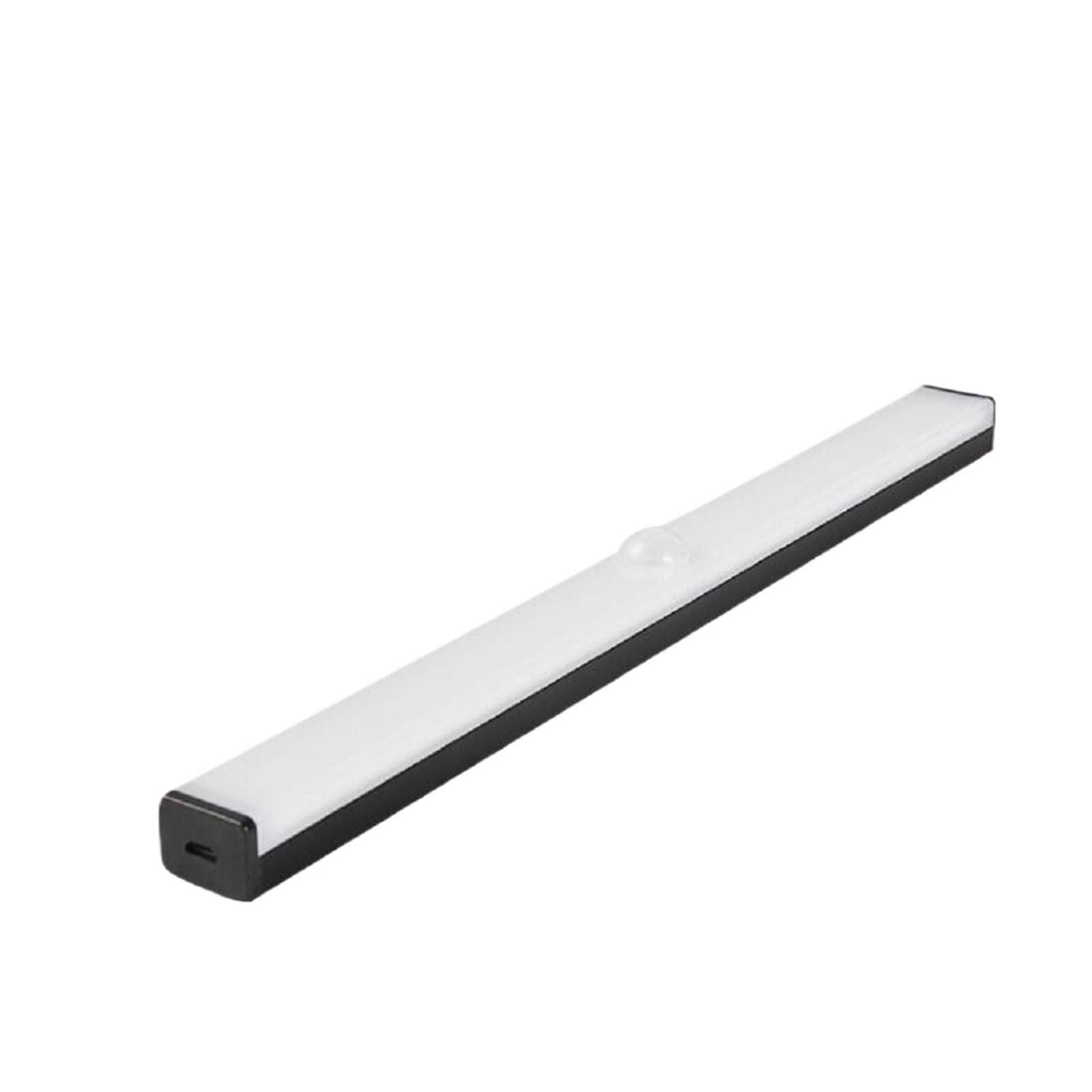 Oświetlenie Pod Szafką 6/10/14/20/34 Diody LED PIR Lampa Z Czujnikiem Ruchu Ładowana Na USB Podszafkowa Szafa Schody Szafka Kuchenna Łóżka(Black,WHITE_21CM)