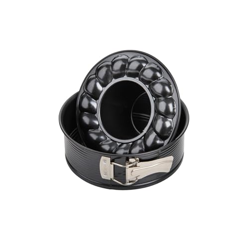5 suggerimenti per cucinare dolci nella friggitrice ad aria 8 Zenker Stampo Tortiera Apribile a Cerniera 2 fondi Ø18x6,5cm in Acciaio Carbon Steel rivestito in antiaderente Teflon Classic Temp Max 230°C Linea Black Metallic