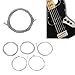 TUOREN 2 Packs Bass Guitar 5 Strings Set Nickel Plated Steel Guitar Strings with Small Ball Ends, Bass 5 Strings Compatible with Acoustic Electric Guitar Replacement Parts Accessories