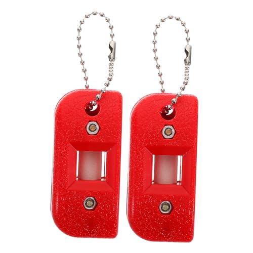 GRIRIW 2Pcs Ice Skate Blade Sharpener Tool Sandstone Ice Skates Grinder for Hockey Figure Skating Easy Operation Durable Material Extends Blade Lifespan for Ice Sports