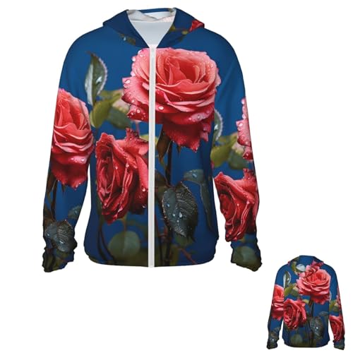 Chaqueta para hombre con protección solar UPF 50+ manga larga con capucha miniatura 1