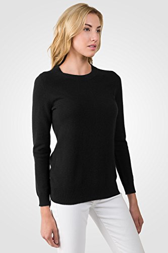 JENNIE LIU Women's 100% Pure Cashmere Long Sleeve Crew Neck Sweater4