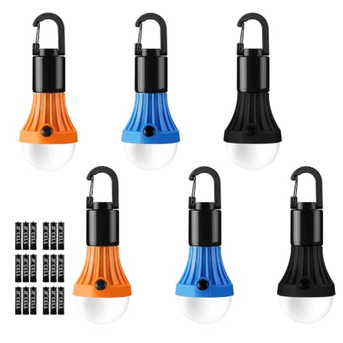 Image of Lepro LED Camping Lantern with 3 Light Modes, Batteries Included, 6 Packs | Hanging Tent Light, Camping Essentials, Portable Lantern Flashlight for Camping, Emergency Light, Power Outages