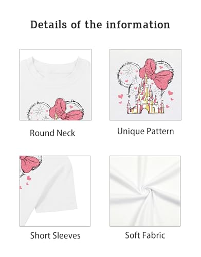 Magical Shirt for Girls Cute Graphic Tee Holiday Family Vacation Shirts Kids Short Sleeve Outfits Tops4