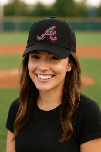 Gorra Atlanta Baseball negra MVP con logo bordado miniatura 4