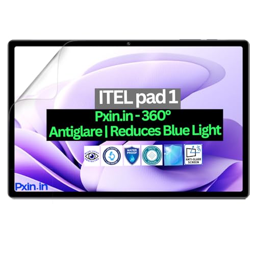 Image of Pxin Tablet Anti Bluelight and Anti Glare Screen Guard compatible with ITEL pad 1 | BLUVLightblock Tech | Scratch Proof | Prevents bluelight | Eye Protection | No Dry Eyes