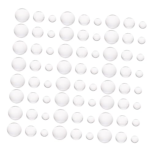 Lurrose 700piezas Parches De Resina Para Manualidades Accesorios Para Decoración De Peinados y Scrapbooking Diseño De Gotas Simuladas