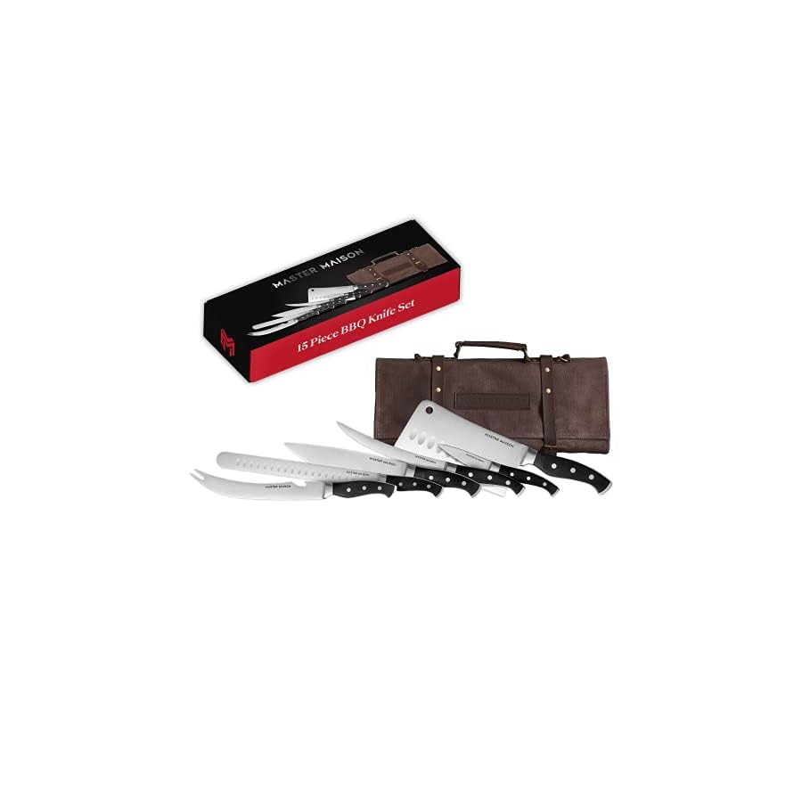 Master Maison 15-Piece BBQ Knife Set