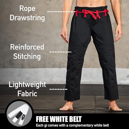 Elite Sports Ultra-Light Women's BJJ GI - IBJJF Jiu-Jitsu GI for Girls and women (See Special Sizing Guide)3