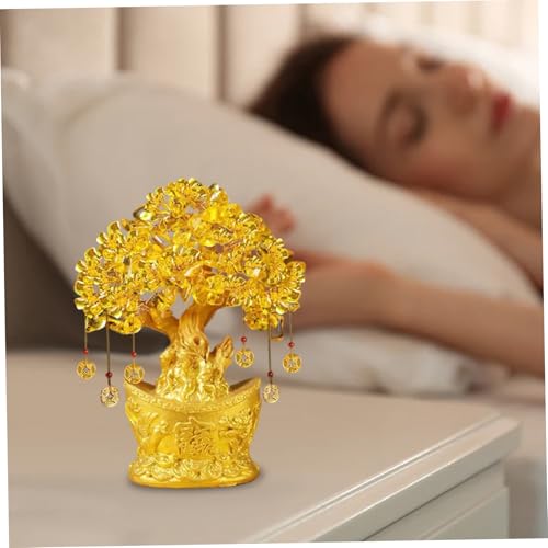 Décor de Feng Shui doré pour attirer le succès au bureau
