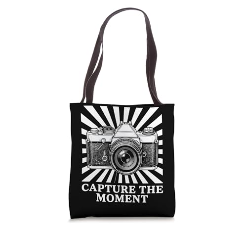 Capture The Moment Digital Photographer Camera Lens Tote Bag