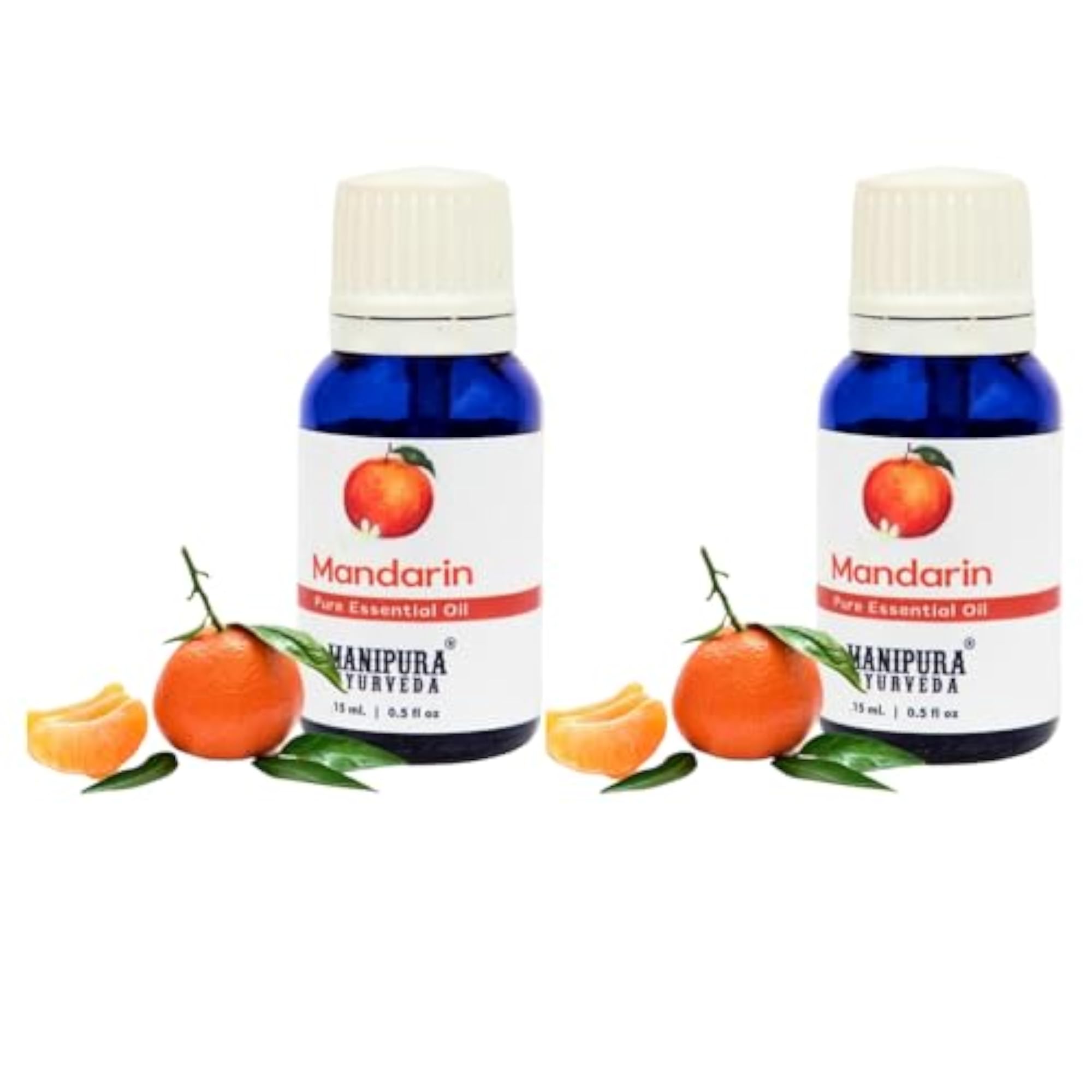 Mandarin Essential Oil Diffuser Pack of 2, 15 ml Each