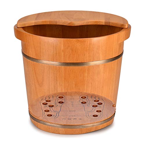 Spa de pies de madera Katzowen con tapa 35 cm