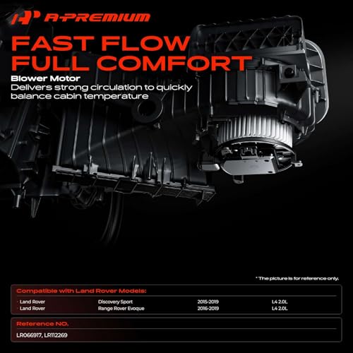 Image of A-Premium Front HVAC Heater Blower Motor Compatible with Land Rover Discovery Sport 2015-2019, Range Rover Evoque 2016-2019