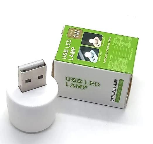 NSCC USB LED Mini Bulb 1 W (Pack of 4) Eye Protection Portable Lamp for Reading, Working on PC, Laptop, Power Bank, Bedroom | Light Color - White | (B0CBQGR6WF) Amazon Price History, Amazon Price Tracker