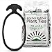 Anchor Bands for Trellising – 110-Pack 5 cm/1.96 in Rubber Vine Ties, UV-Protected Bands: Grapevines, Trees & Climbing Plants – Tool-Free Loop-and-Anchor Design for Install, Weatherproof