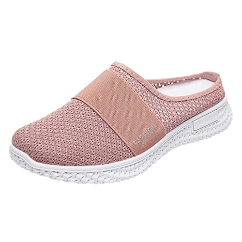 Zapatillas Mujer,Zapatos Sin Cordones Aire Zapatos de Caminar Diseno Moderno Plataforma Ligeras Transpirables Ligeros Y Antideslizantes Ideales para Primavera-Verano