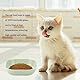Facaihy 10 Stück Katzennapf,Katzennapf flach,Futternapf Katze,Quadrat Katzennäpfe, Katzen Futternapf Bunte,Katzen Napfset für Trockenfutter und Nassfutter