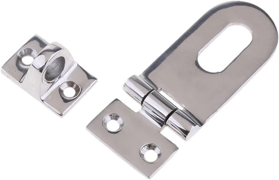 Door Lock,gate Latch, Stainless Steel Safety Padlock Hasp Door Clasp Gate Lock Latch for Marine Boat Cabinet, Drawer, Drawer - Sliver