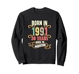 Humor original regalo de cumpleaños de 30 años Hombre 1991 Sudadera