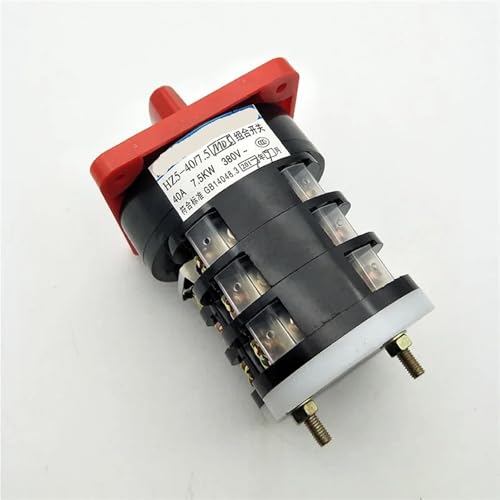 Interruptor trifásico HZ5D-40/7.5 de 3 posiciones para motor 4