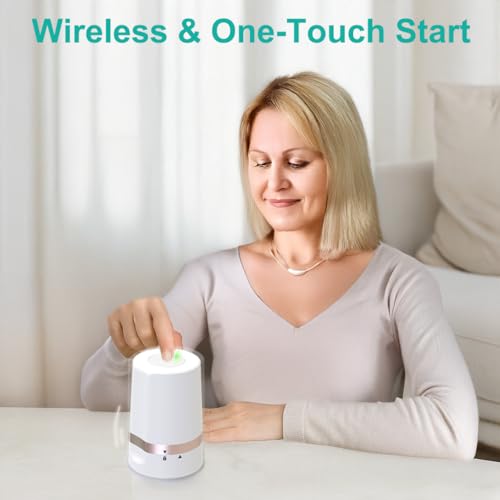 Image of Fullicon Electric Pill Crusher, One Touch Grinding, Fine Powder, Rose Gold | Handles Uncoated Pills or Vitamins, Won't Slide or Spill, Safe Blade, Cordless for Travel, Stylish