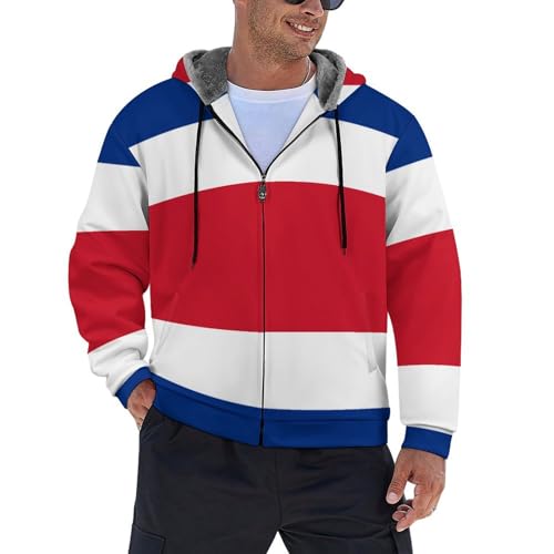 Veste de ski homme Costa Rica sweat polaire d'hiver à capuche