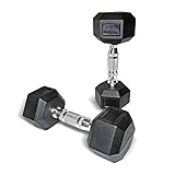 Bodymax Rubber Hex Dumbbells - 2 x 2kg