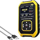 放射線測定器 ガイガーカウンター 高精度 β線/γ線/X線測定 警報機能 エネルギー補償型GMチューブ 核放射能 デジタルLCDスクリーン コンパクト 電磁/核放射線検出器 日本語取扱説明書 (核放射線検出器)