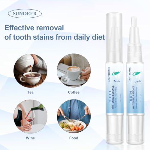 teeth whitening essence pen - 3pcs reduces yellowing amp cleans teeth stains for family travel