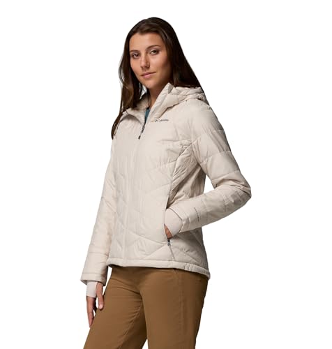Image of Columbia Women's Omni-Heat Reflective Heavenly Hooded Hiking & Trekking Down Standard Length Jacket