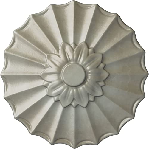 Image of 9 inchOD x 1 3 /8 inchP Shakuras Ceiling Medallion (Fits Canopies up to 1 3 /8 inch), Hand-Painted Flash Gold