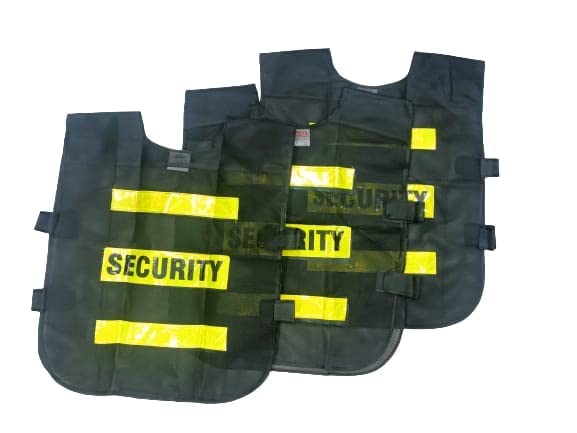 SK HOSIERY Black Security Print Polyster Fabric Reflective Safety Jacket Safety Coat with Velcro Closure for Traffic Construction Site COMBO (XXL, 3) (B0C4YVCCQ2) Amazon Price History, Amazon Price Tracker