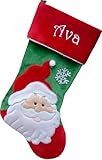 Happy Santa Embroidered Christmas Stockings