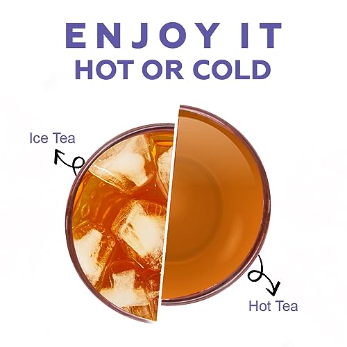 CHAYAM Lavender Vanilla Black Tea Bags | 20 Pyramid Bags | Calming Floral Blend with Dried Lavender, Rose Petals Green Tea & Natural Vanilla | De-Stress & Sleep Support | No Added Sugar, Naturally