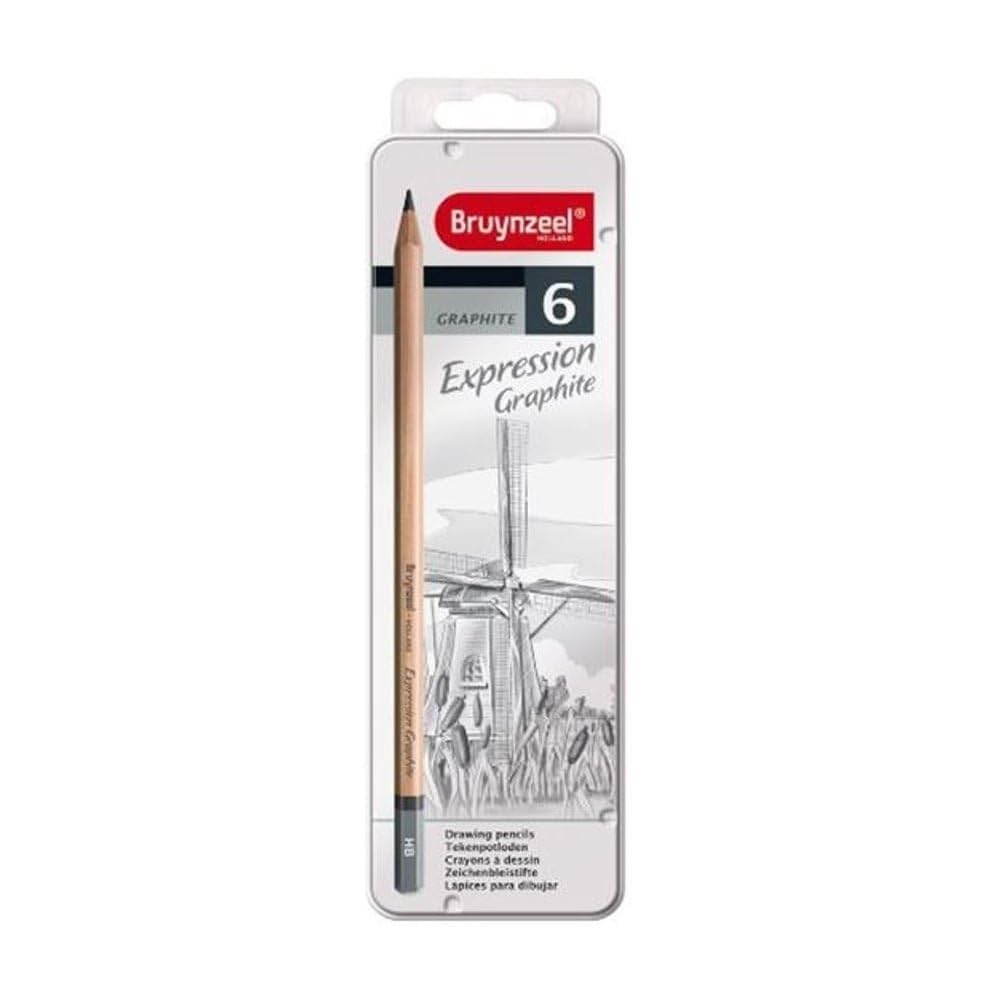 Bruynzeel - 6 ołówków w metalowym etui