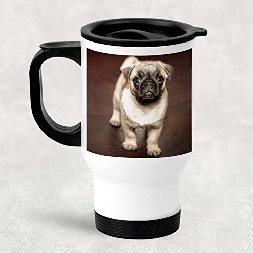 Personalized Travel Mug - Add Your Photo Text Logo Picture - 14Oz Custom-Ized Insulated Tumbler Stainless Steel - For Wife Husband Her Him Mom Dad Birthday Anniversary Christmas Thanksgiving #TOP4